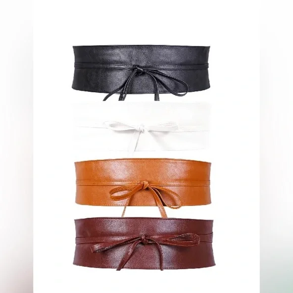 Boutiquee | Accessories | Women Obi Belt Pu Leather Self Tie  display picture 3